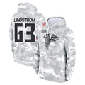 Seanshop A.Falcons #63 Chris Lindstrom Player Arctic Camo Salute to Service Limited Hoodie Stitched Jerseys