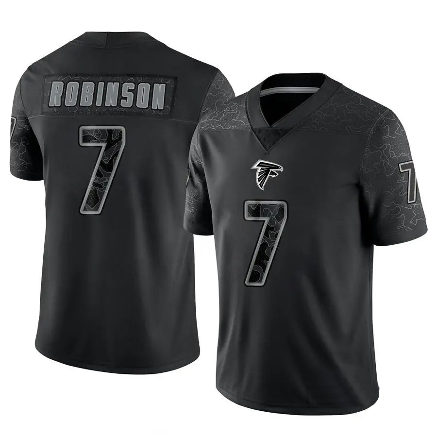 Seanshop A.Falcons #7 Bijan Robinson Player Black RFLCTV Limited Stitched Jerseys