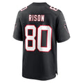 Seanshop A.Falcons #80 Andre Rison Black Retired Player Jersey