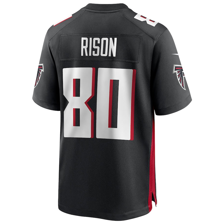 Seanshop A.Falcons #80 Andre Rison Player Black Home Game Stitched Jerseys