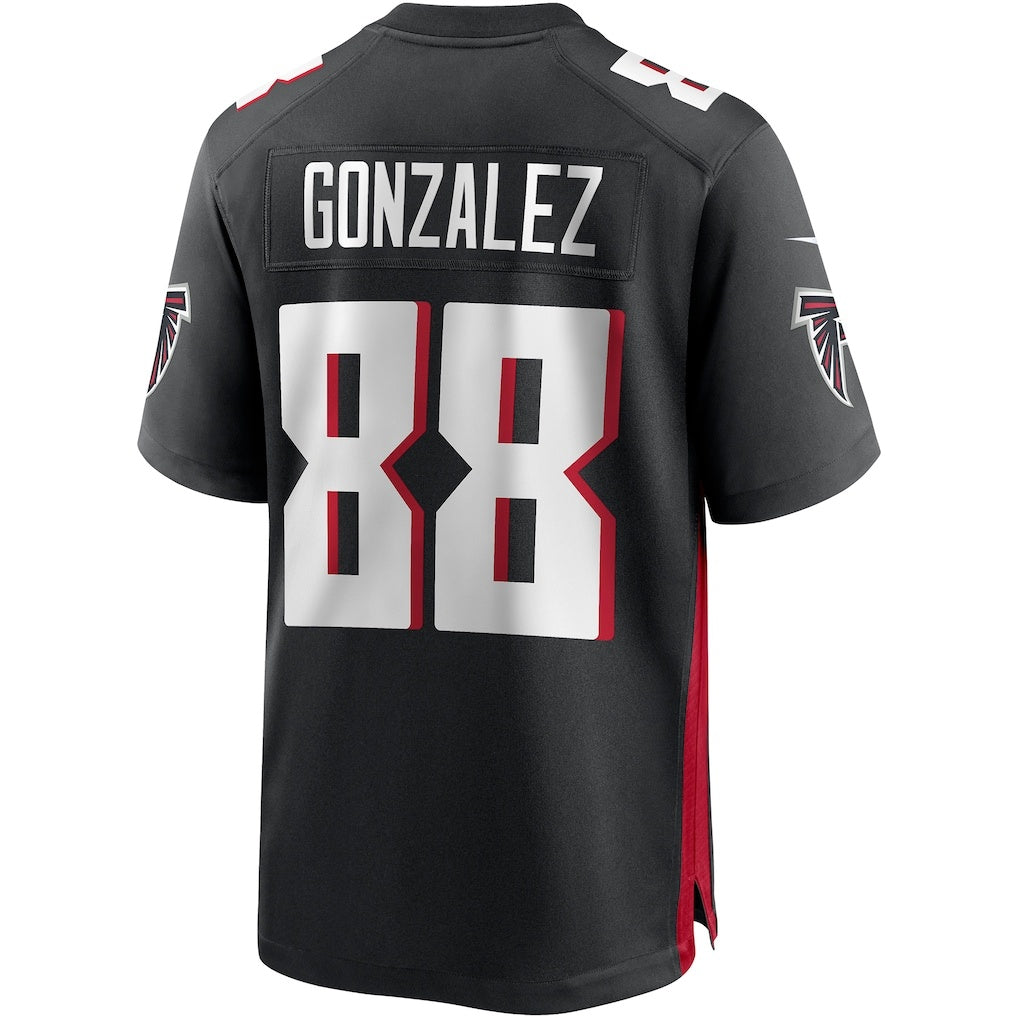 Seanshop A.Falcons #88 Tony Gonzalez Black Game Retired Player Jersey