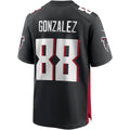 Seanshop A.Falcons #88 Tony Gonzalez Black Game Retired Player Jersey