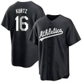 Seanshop Athletics #16 Nick Kurtz Player Black Game Stitched Jerseys