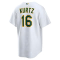 Seanshop Athletics #16 Nick Kurtz Player White Home Game Stitched Jerseys