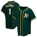 Seanshop Athletics #1 Denzel Clarke player Green Replica Alternate Stitched Jersey