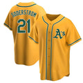 Seanshop Athletics #21 Tyler Soderstrom Player Gold Replica Alternate Stitched Jersey