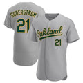 Seanshop Athletics #21 Tyler Soderstrom Player Gray Authentic Road Stitched Jersey