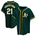 Seanshop Athletics #21 Tyler Soderstrom Player Green Replica Alternate Stitched Jersey