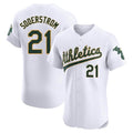 Seanshop Athletics #21 Tyler Soderstrom Player White Elite Home Stitched Jersey
