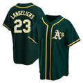 Seanshop Athletics #23 Shea Langeliers Player Green Replica Alternate Stitched Jerseys