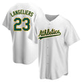 Seanshop Athletics #23 Shea Langeliers Player White Replica Home Stitched Jerseys