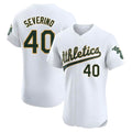 Seanshop Athletics #40 Luis Severino player White Elite Home Stitched Jersey