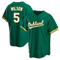Seanshop Athletics #5 Jacob Wilson Green Kelly Alternate Stitched Jersey