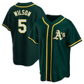 Seanshop Athletics #5 Jacob Wilson Green Replica Alternate Stitched Jersey