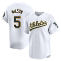 Seanshop Athletics #5 Jacob Wilson White Limited Home Stitched Jersey