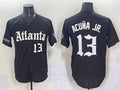 Seanshop A.Braves #13 Ronald Acuna Jr. Black Gothic South x Outkast Edition Vapor Limited Stitched Personalized Jersey