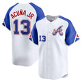 Seanshop A.Braves #13 Ronald Acuna Jr. City Connect Limited Jersey - White Personalized Jerseys