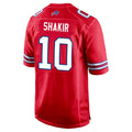 Seanshop B.Bills #10 Khalil Shakir Player Red Home Game Stitched Jerseys