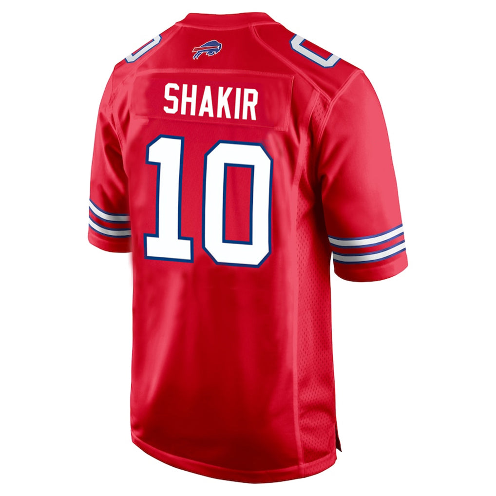 Seanshop B.Bills #10 Khalil Shakir Player Red Home Game Stitched Jerseys