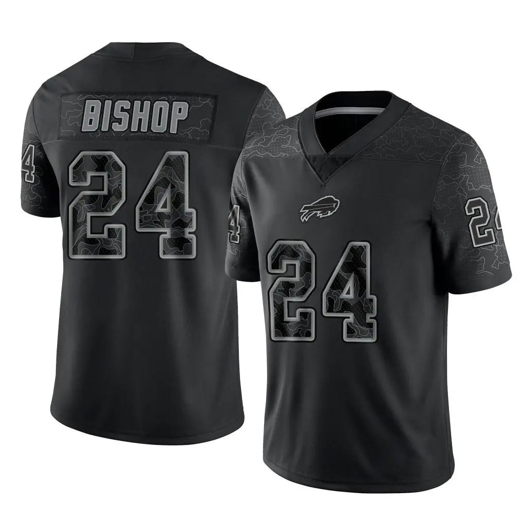 Seanshop B.Bills #24 Cole Bishop Player Black RFLCTV Limited Stitched Jerseys