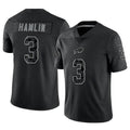 Seanshop B.Bills #3 Damar Hamlin Player Black RFLCTV Limited Stitched Jerseys