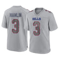 Seanshop B.Bills #3 Damar Hamlin Player Gray Home Game Stitched Jerseys