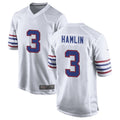 Seanshop B.Bills #3 Damar Hamlin Player White Alternate Game Stitched Jerseys