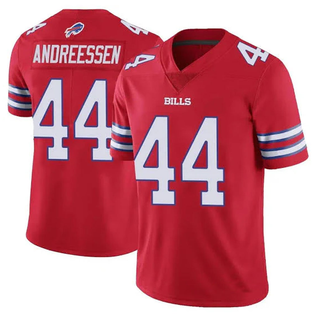 Seanshop B.Bills #44 Joe Andreessen Player Red Vapor Untouchable Limited Stitched Jerseys