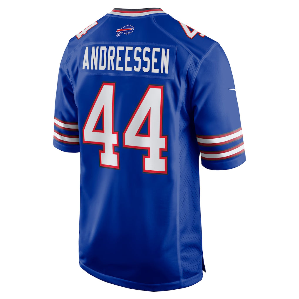 Seanshop B.Bills #44 Joe Andreessen Player Royal Home Game Stitched Jerseys
