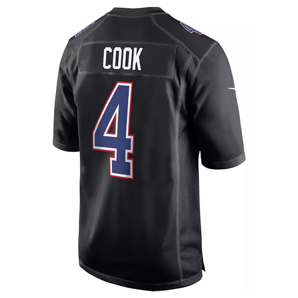 Seanshop B.Bills #4 James Cook III Player Black Carbon Fashion Stitched Jerseys