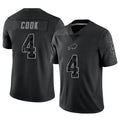 Seanshop B.Bills #4 James Cook III Player Black RFLCTV Limited Stitched Jerseys