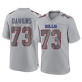 Seanshop B.Bills #73 Dion Dawkins Player Gray Fashion Home Game Stitched Jerseys