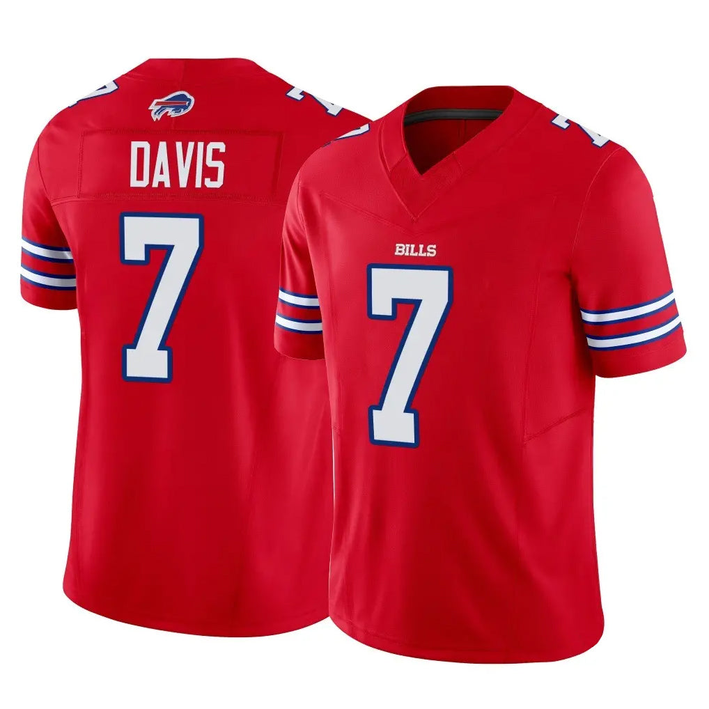Seanshop B.Bills #7 Ray Davis Player Red Vapor F.U.S.E. Limited Stitched Jerseys