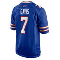 Seanshop B.Bills #7 Ray Davis Player Royal Home Game Stitched Jerseys