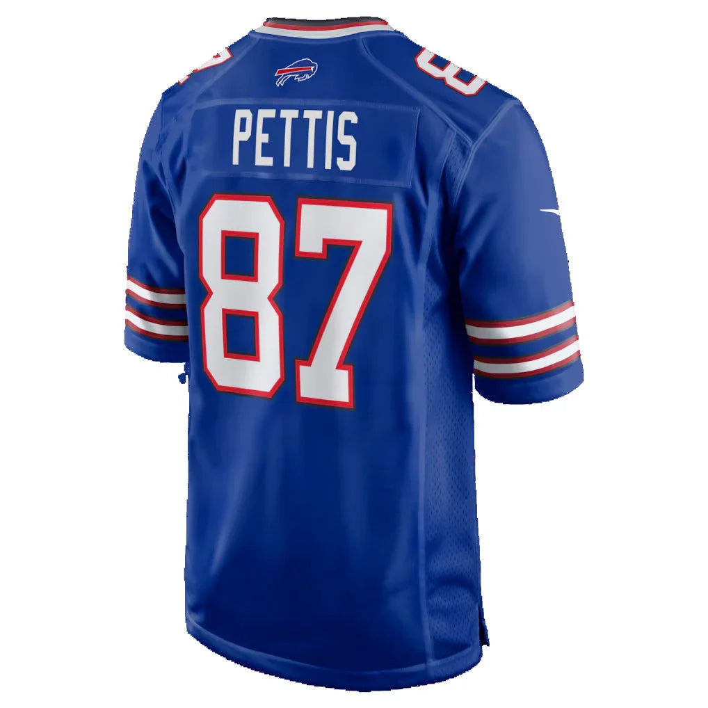 Seanshop B.Bills #87 Dante Pettis Royal Team Game Jersey