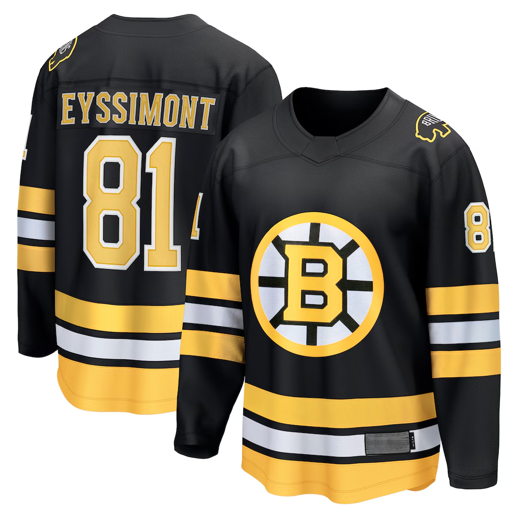 Seanshop B.Bruins #81 Michael Eyssimont Black Home Breakaway Player Stitched Jerseys