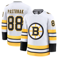 Seanshop B.Bruins #88 David Pastrnak White Away Premium Player Stitched Jerseys