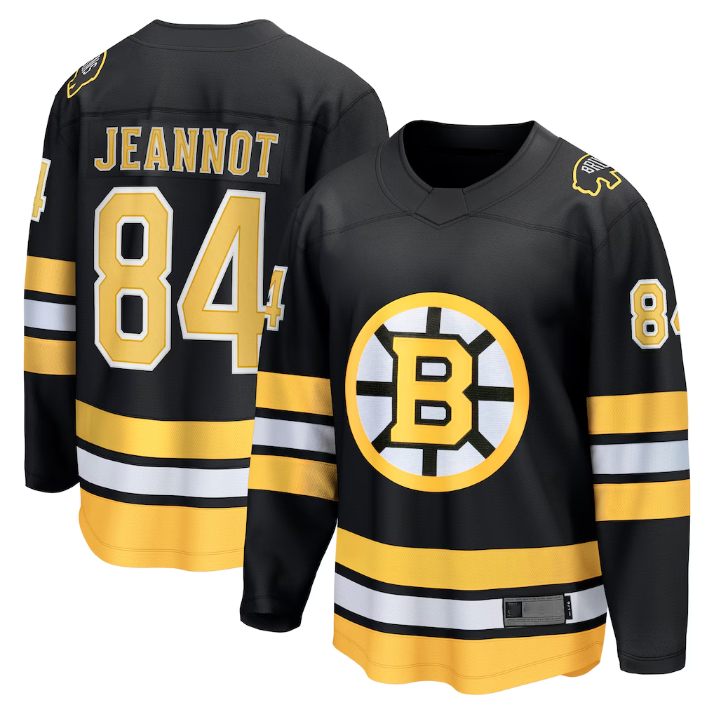 Seanshop B.Bruins #84 Tanner Jeannot Black Home Breakaway Player Stitched Jerseys