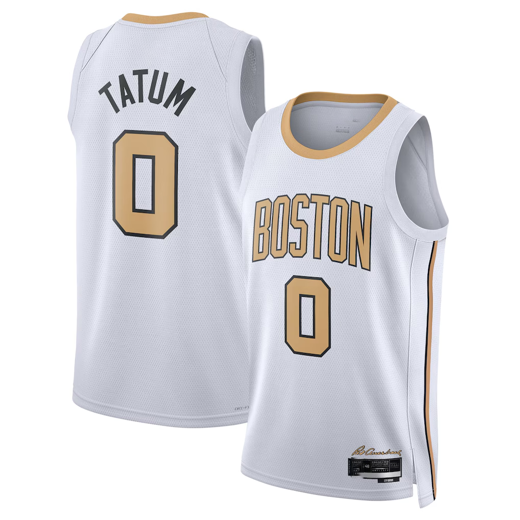 Seanshop B.Celtics #0 Jayson Tatum White 2025 2026 Swingman Jerseys - City Edition