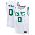 Seanshop B.Celtics #0 Jayson Tatum White Fast Break Replica Player Jerseys - Association Edition