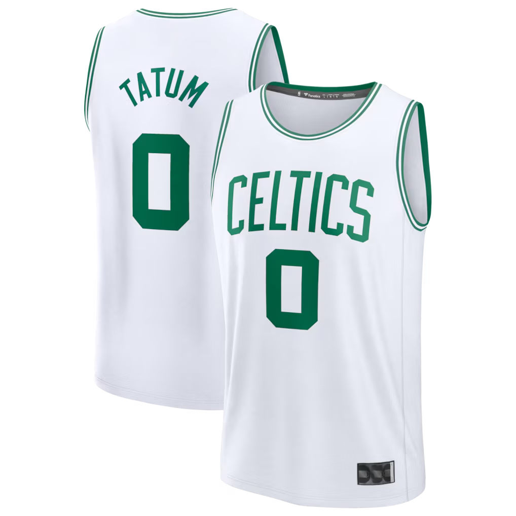 Seanshop B.Celtics #0 Jayson Tatum White Fast Break Replica Player Jerseys - Association Edition