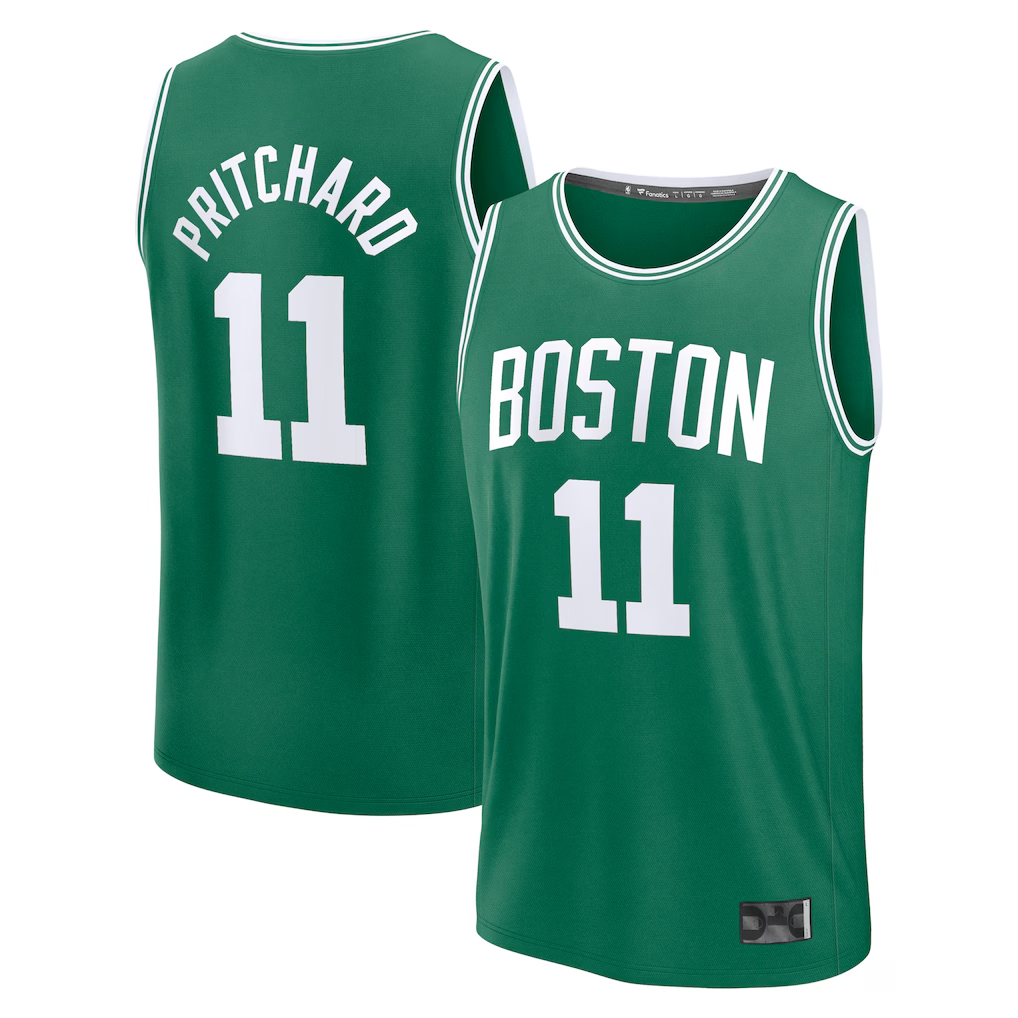 Seanshop B.Celtics #11 Payton Pritchard Kelly Green Fast Break Replica Player Jerseys - Icon Edition