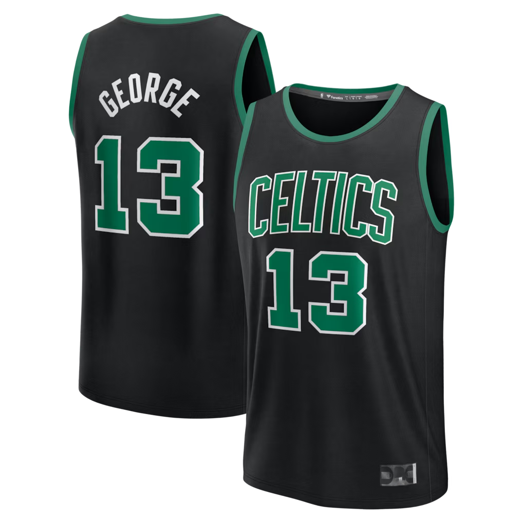 Seanshop B.Celtics #13 Paul George  Black Fast Break Replica Jerseys - Statement Edition