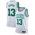 Seanshop B.Celtics #13 Paul George White Swingman Jerseys - Association Edition