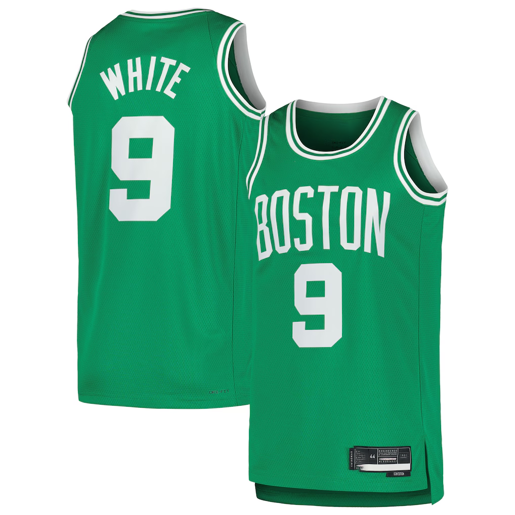 Seanshop B.Celtics #9 Derrick White Kelly Green Swingman Jerseys - Icon Edition