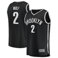 Seanshop B.Nets #2 Daniel Wolf  Black Fast Break Replica Jerseys - Icon Edition