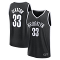 Seanshop B.Nets #33 Nic Claxton  Black Fast Break Replica Jerseys - Icon Edition