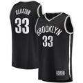 Seanshop B.Nets #33 Nicolas Claxton  Black Fast Break Player Jerseys - Icon Edition