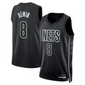 Seanshop B.Nets #8 Egor D?min  Black Swingman Jerseys - Statement Edition