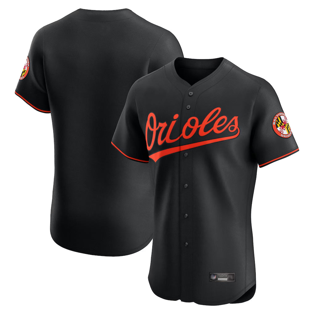 Seanshop B.Orioles Black Limited Elite Home Game Blank Player Stitched Jerseys